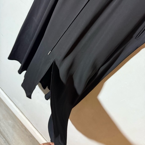 Helmut Lang Black Sleeveless Drawstring Waistband Midi Dress - Picture 5 of 10